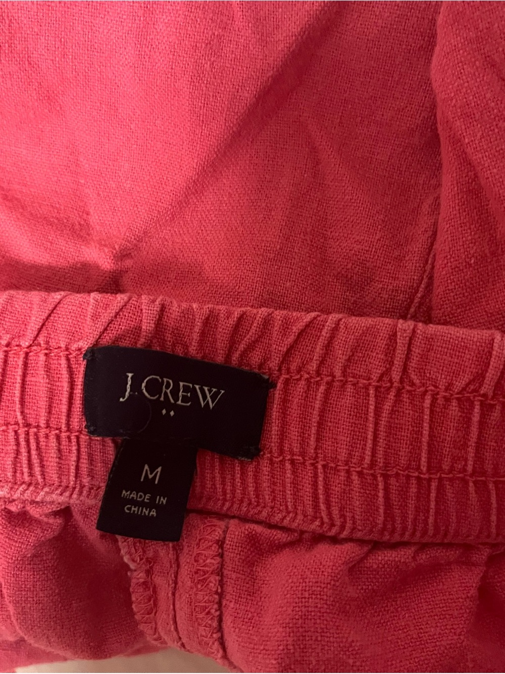 J. Crew Coral Pink Linen Shorts